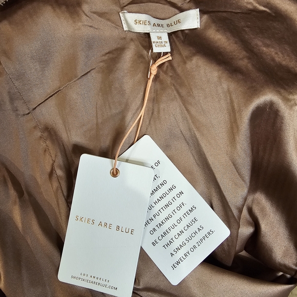 Skies Are Blue Metallic Bronze Top - Picture 6 of 9